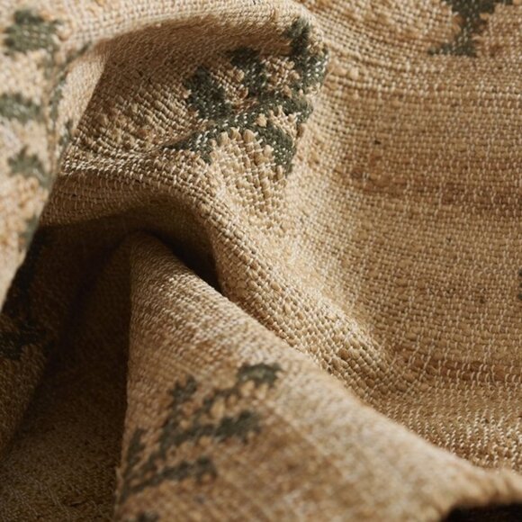 Erin Gates Momeni Orchard Verdure Leaf Hand Woven Jute Wool Runner - Picture 4 of 7